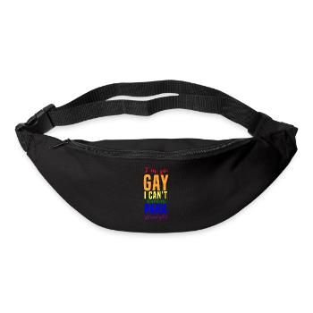 ich bin so schwul - Gürteltasche - Schwarz - Vorne