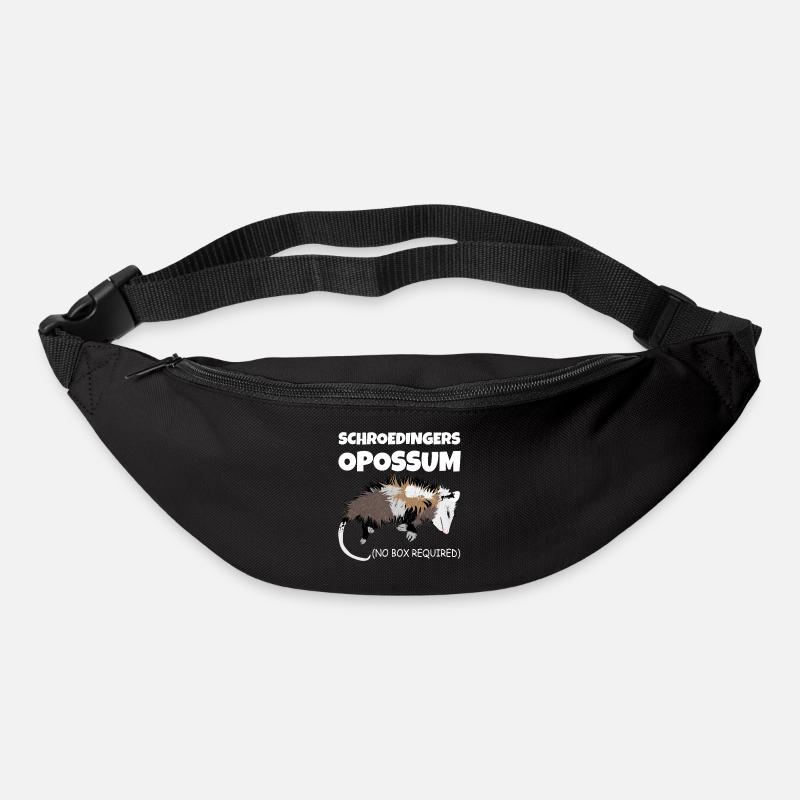 Opossum de Schrödinger (chat de Schrödinger) sans boîte - Sac banane - noir