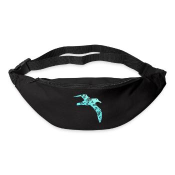 Maori Salvins Albatross tatouage tribal polynésien - Sac banane - noir - Devant