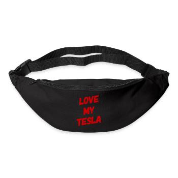 Love my Tesla - Bum bag - black - Front
