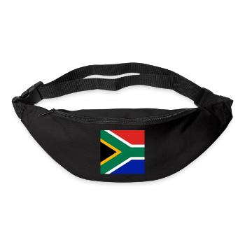Drapeau de l’Afrique du Sud - Sac banane - noir - Devant