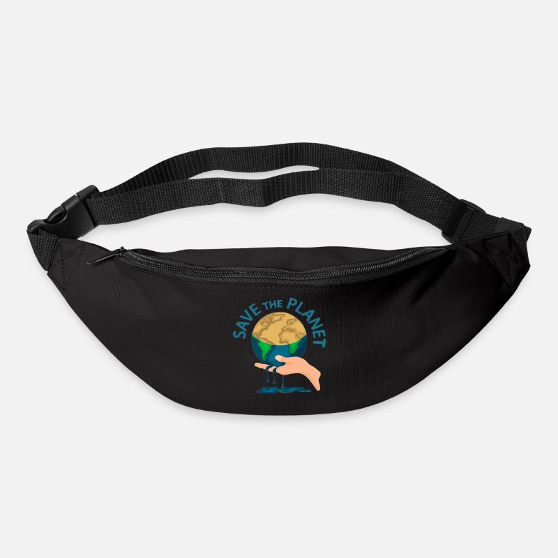 SAUVEZ LA PLANÈTE - Sac banane - noir