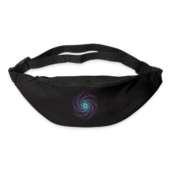 Heilige Geometrie Spiralle - Gürteltasche - Schwarz - Vorne