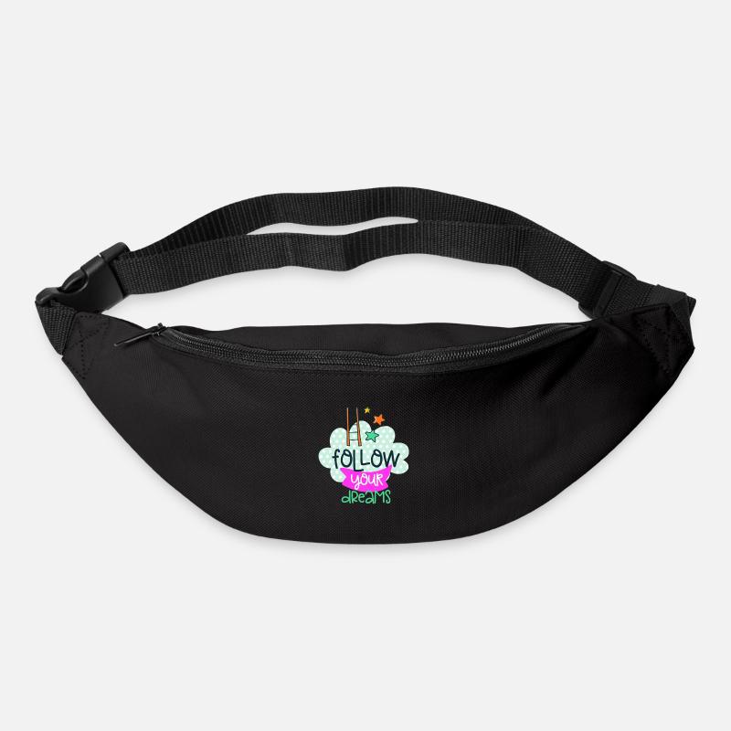 Follow your dreams - Gürteltasche - Schwarz
