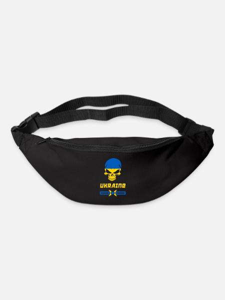 Conception de crâne d'Ukraine / idée cadeau - Sac banane - noir