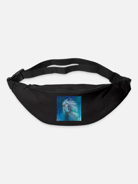 Aragon, cheval, couple, cheval, Caballo, cheval - Sac banane - noir