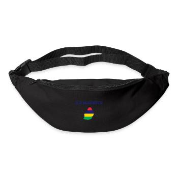 t shirt ile maurice cadeau noel mauritius - Sac banane - noir - Devant