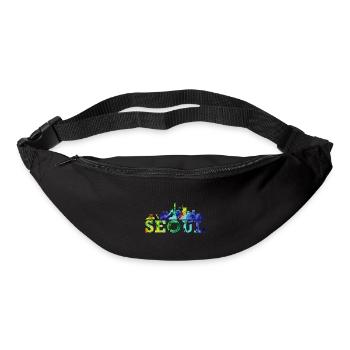 Seoul Skyline Impression Korea Souvenir Gift - Bum bag - black - Front