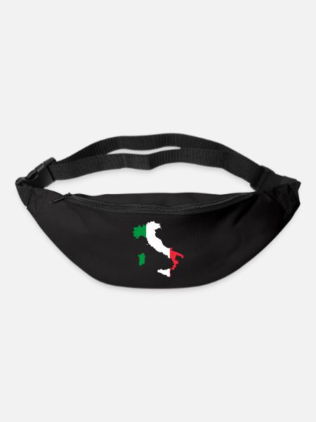 Italie Carte du drapeau Carte cadeau - Sac banane - noir