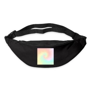 Tie Dye Pastel Swirl Tie Dye - Bum bag - black - Front