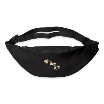 Hawaii Map Hawaii Flowers Aloha Gift Idea - Bum bag - black - Front