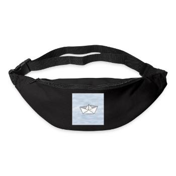 Papierschiff - Gürteltasche - Schwarz - Vorne