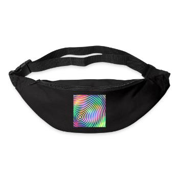 Colored Rounds 3d - Sac banane - noir - Devant