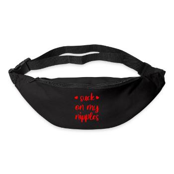 Suck on my Nipples - Gürteltasche - Schwarz - Vorne