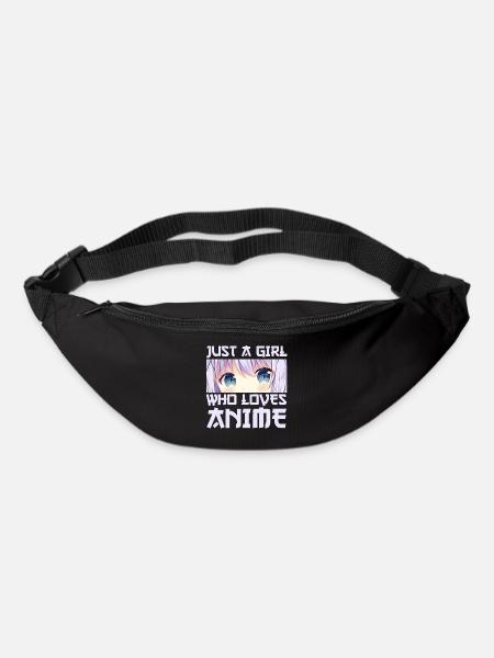 Just a Girl who loves Anime - Bum bag - black