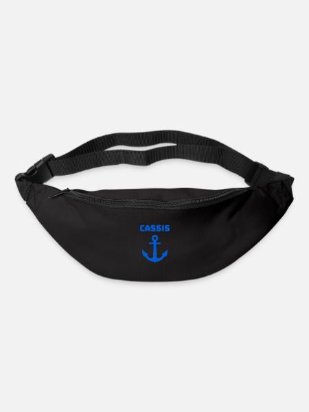 t shirt cassis boat coves of blackcurges anchor - Bum bag - black