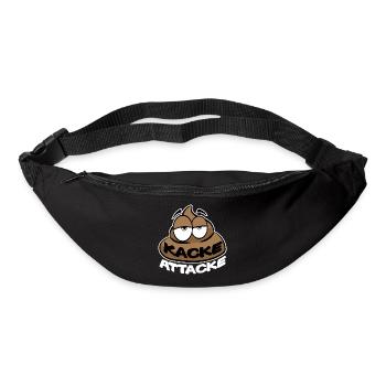 KACKE ATTACKE SCHEISSE - Gürteltasche - Schwarz - Vorne