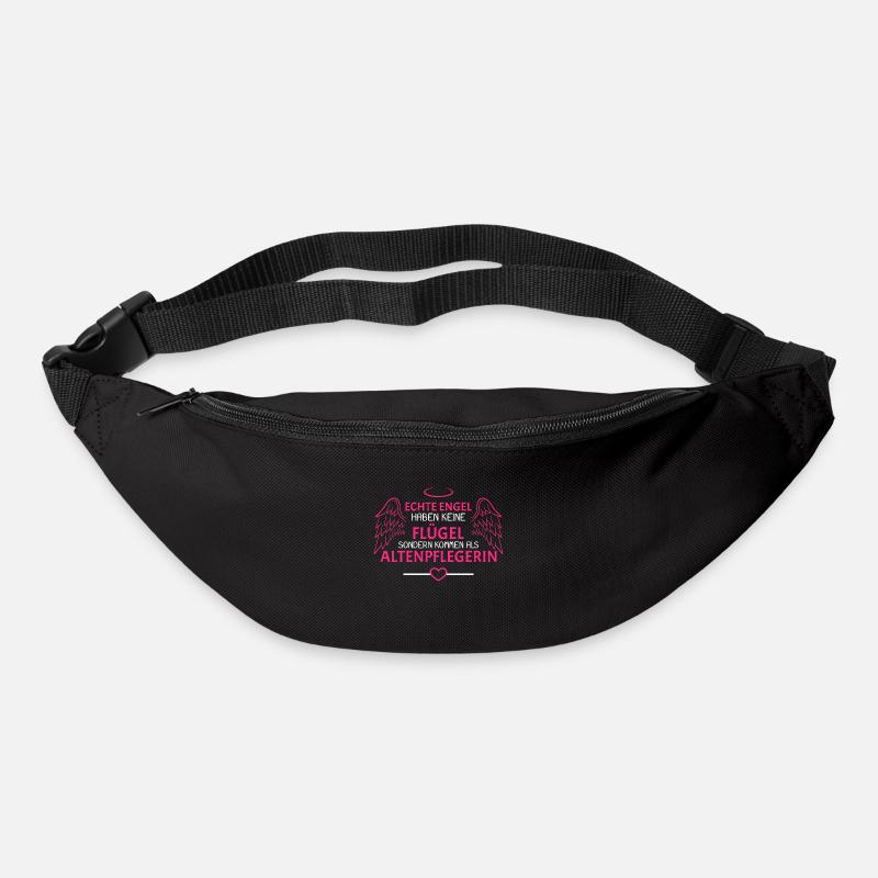 Altenpflegerin Engel Geschenk - Gürteltasche - Schwarz