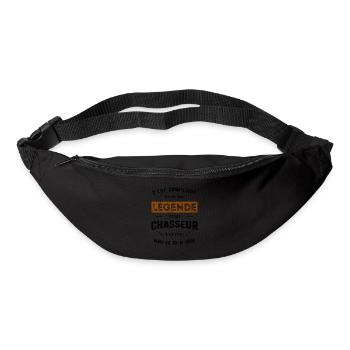 LÉGENDE ET CHASSEUR - Sac banane - noir - Devant