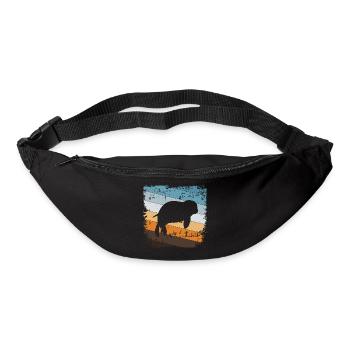 Phoque phoque - Sac banane - noir - Devant