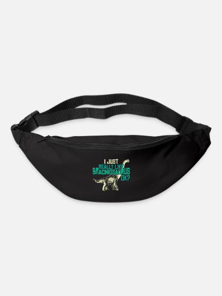 Ich Mag Einfach Dinosaurier - Gürteltasche - Schwarz