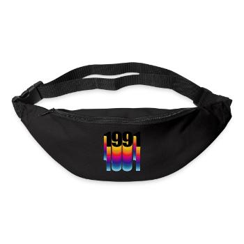 1991 Year of birth - Bum bag - black - Front