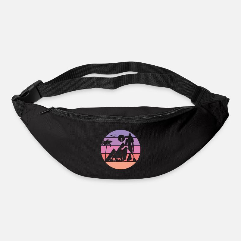 Mythische Silhouette - Anubis - Gürteltasche - Schwarz