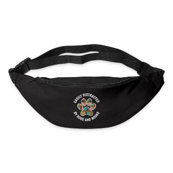 Easily Distracted By Dogs And Books Book - Bum bag - black - Front