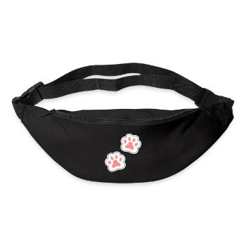 Pfoten Katze Hund - Gürteltasche - Schwarz - Vorne