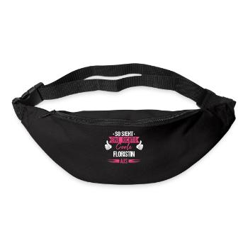 Floristin Floristik Florist Blumen Beruf Spruch - Gürteltasche - Schwarz - Vorne