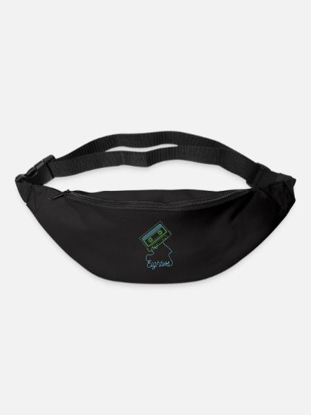 Achtziger Jahre Kassette 80er Jahre Retro - Gürteltasche - Schwarz