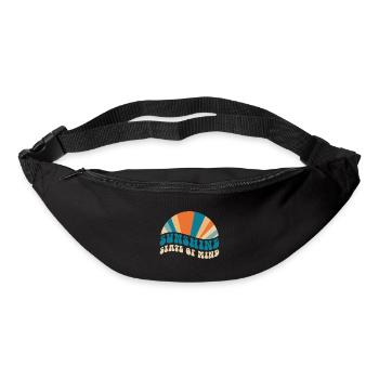 État d’ ensoleillé - Sac banane - noir - Devant