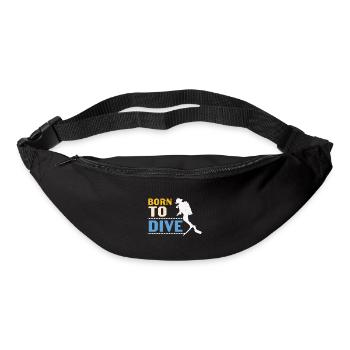 Scuba Diving Quote Scuba Diving Born To Dive - Bum bag - black - Front