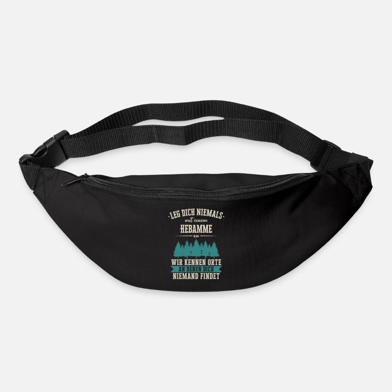 Hebamme Hebammen Entbindungspflegerin Beruf Spruch - Gürteltasche - Schwarz