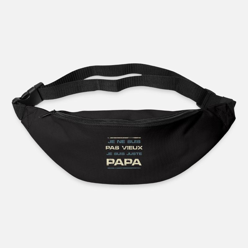 Je suis juste Papa - Sac banane - noir
