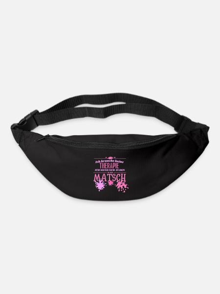 Muddy run shirt mud Matsch Therapie Lauf Teamshirt - Gürteltasche - Schwarz