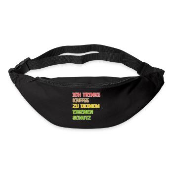 Kaffeeliebhaber Humorvoll Kaffee Trinken Statement - Gürteltasche - Schwarz - Vorne