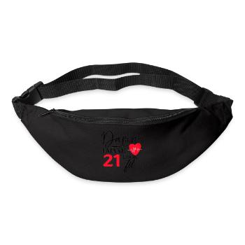 21 Geburtstag - Lustiger Fitness Geburtstag Spruch - Gürteltasche - Schwarz - Vorne