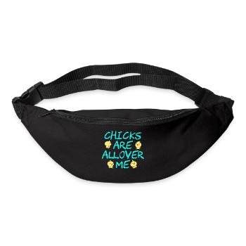 Adult Shirt For A Sexy You Saying "Chicks Are all - Bum bag - black - Front
