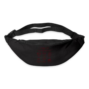 Hundeliebhaber (braun) - Gürteltasche - Schwarz - Vorne