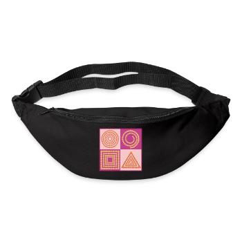 Motif Tendance Couleurs Hiver 2022 - Sac banane - noir - Devant