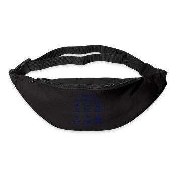 Bergliebhaber (blau) - Gürteltasche - Schwarz - Vorne