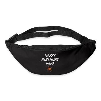 Joyeux anniversaire Papa Personne préférée Anniversaire - Sac banane - noir - Devant