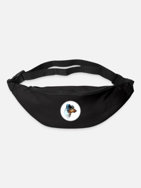 Ratonero Bodeguero Andaluz Hund Skizze Illustration - Gürteltasche - Schwarz