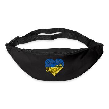 Ukraine Love Heart ukraine - Gürteltasche - Schwarz - Vorne