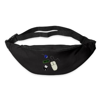 Retro Computer - Bum bag - black - Front
