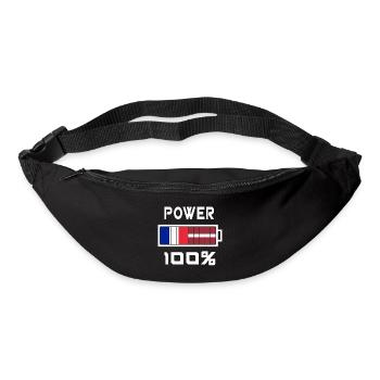 Latvia and France Power 100% - Bum bag - black - Front