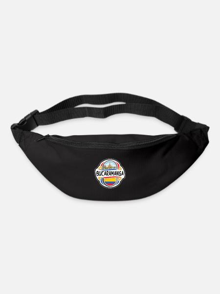 Bucaramanga Kolumbien Flagge Reise Souvenir Abzeichen St - Gürteltasche - Schwarz