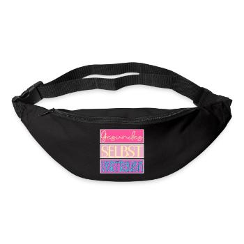 Gesundes Selbstvertrauen - SELBSTBEWUSSTSEIN - Gürteltasche - Schwarz - Vorne