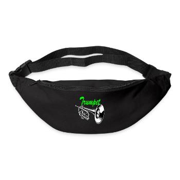 Trumpet Cartoon Art Design - Bum bag - black - Front